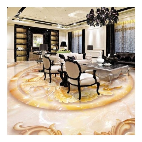 Gạch 3D phòng khách