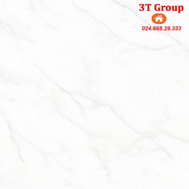 Gạch Catalan 60x60 6943 trắng vân khói bóng Nano