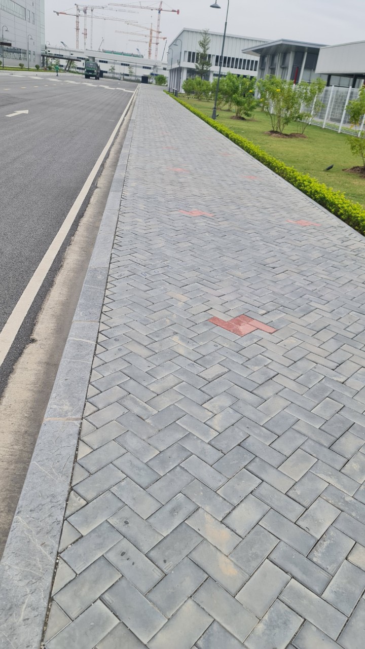 Gạch block chữ nhật xám