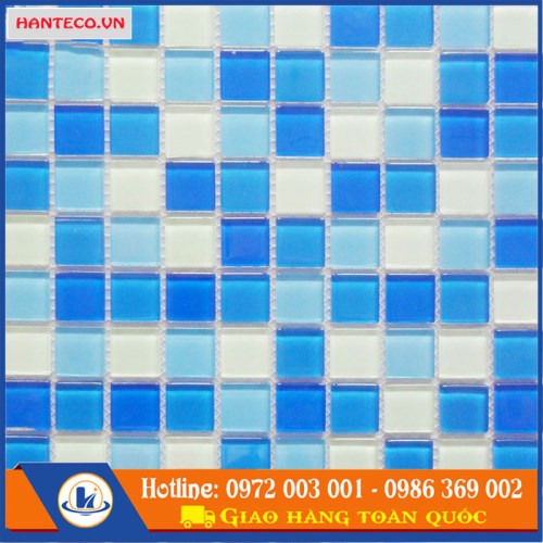 Gạch kính Mosaic ốp hồ bơi