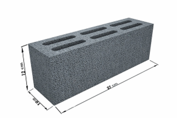 Gạch rỗng 3 vạch ngăn TT100-V3