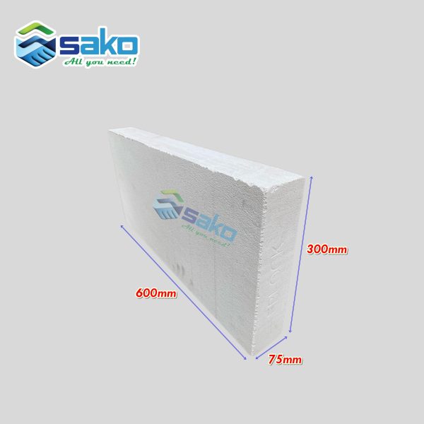 Gạch bê tông nhẹ AAC 600x300x75mm