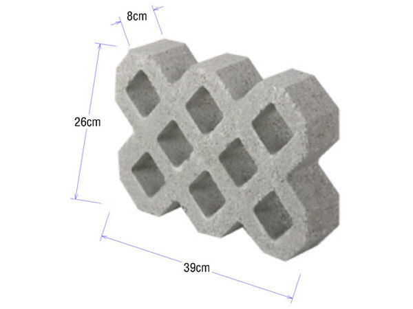 Gạch trồng cỏ 8 lỗ