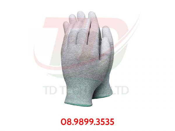 Găng tay Carbon phủ PU đầu ngón