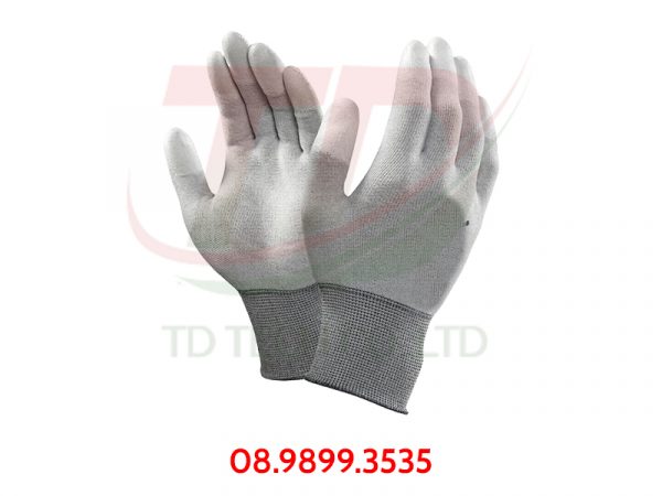 Găng tay Carbon phủ PU đầu ngón