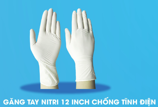 Găng tay Nitrile 12 inch chống tĩnh điện