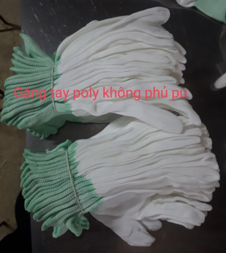Găng tay poly không phủ PU