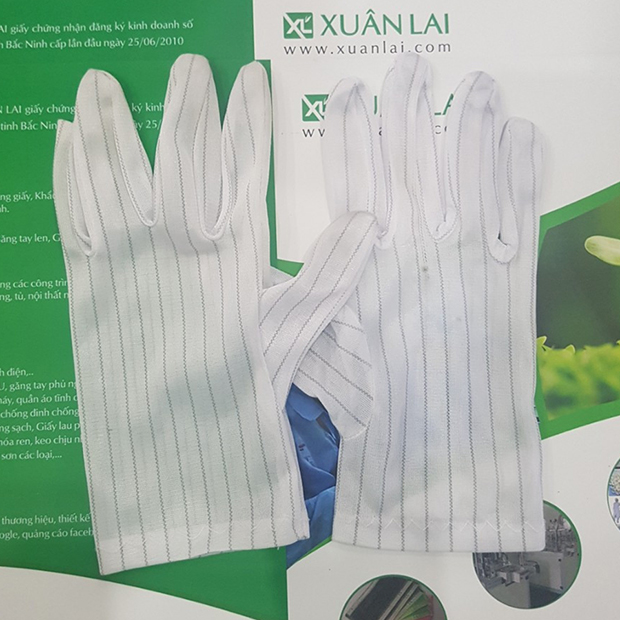 Găng tay vải chống tĩnh điện Polyester