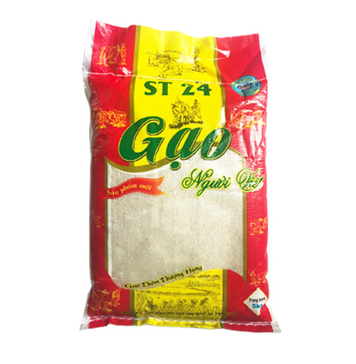 Gạo ST24 Sóc Trăng bao 5kg