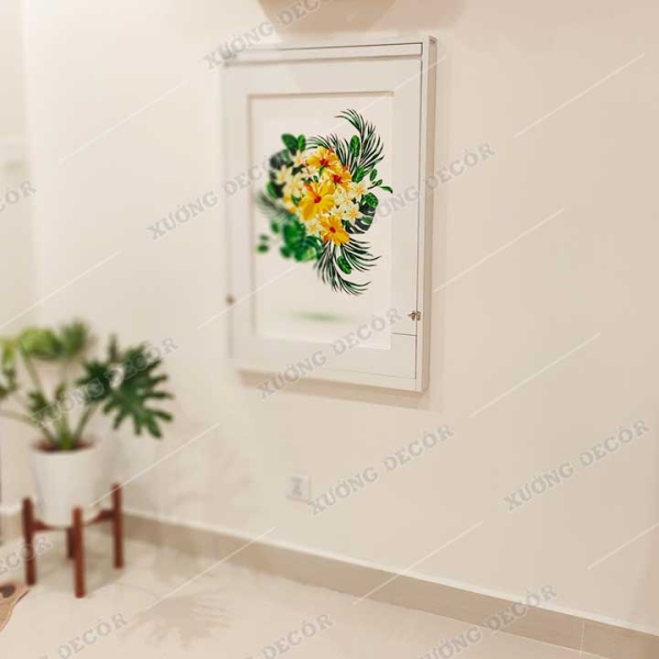 Bàn ăn chung cư khung hộp gấp gọn