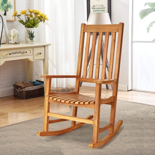 Ghế bập bênh bằng gỗ keo