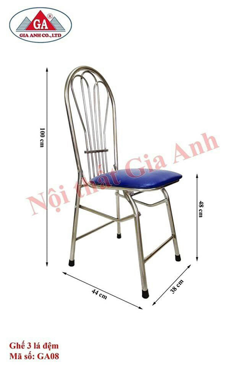 Ghế 3 lá đệm xanh