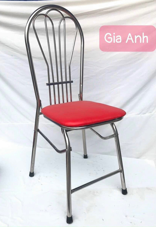 Ghế 3 lá đệm đỏ tươi