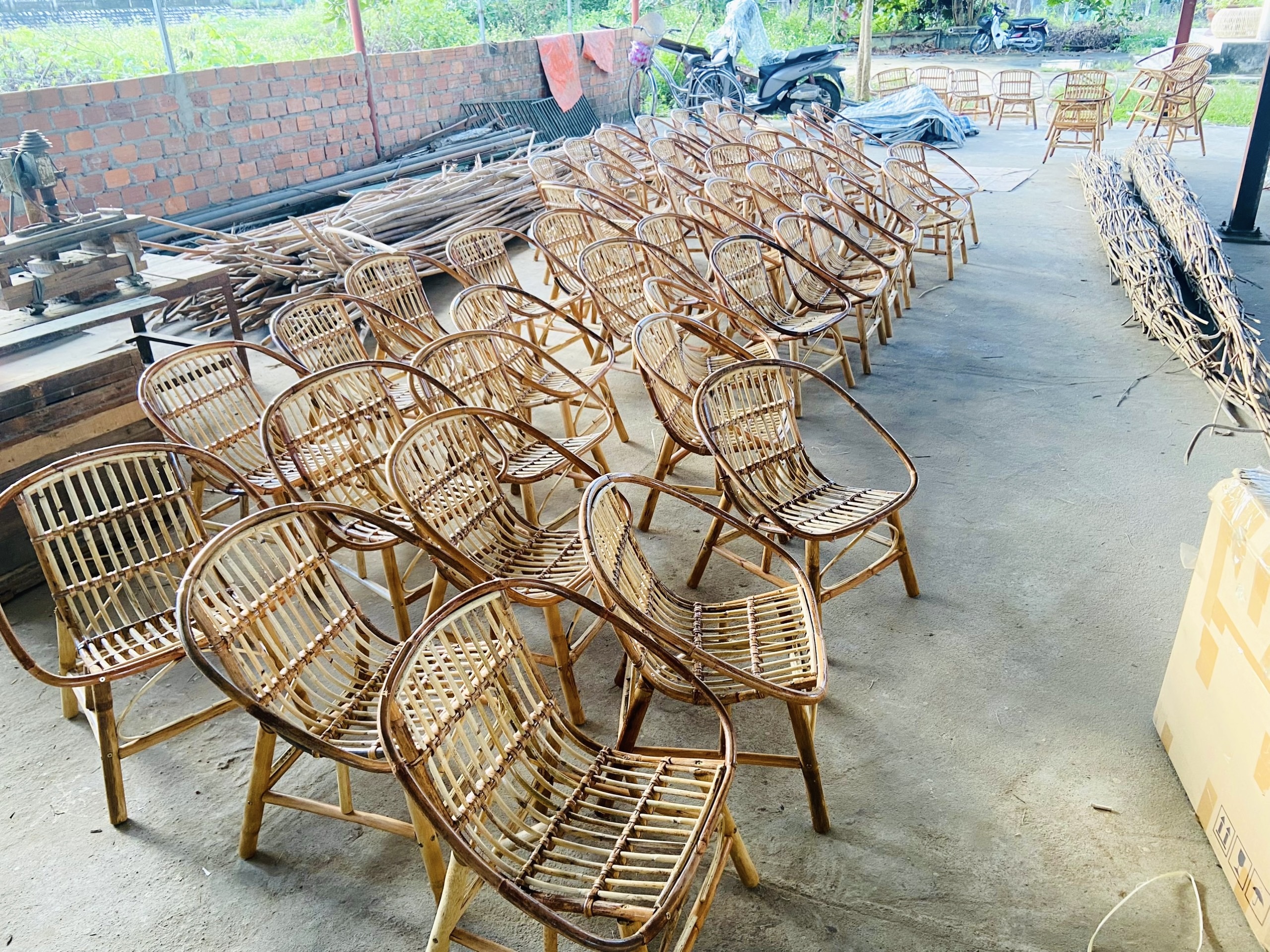 Ghế mây cafe