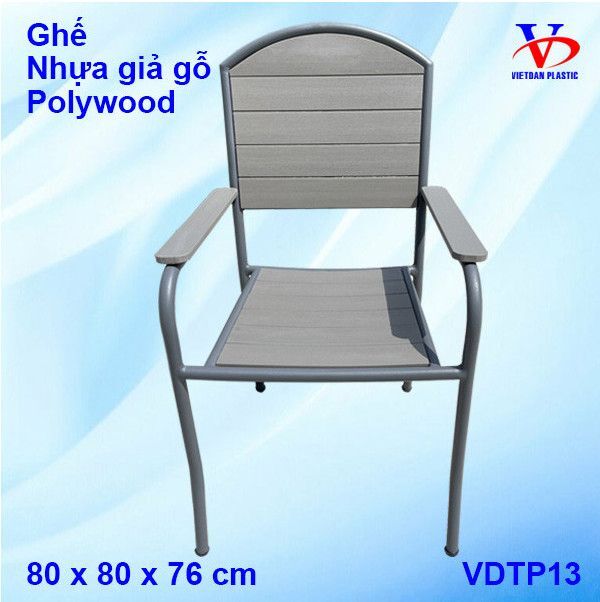 Ghế nhựa giả gỗ Polywood
