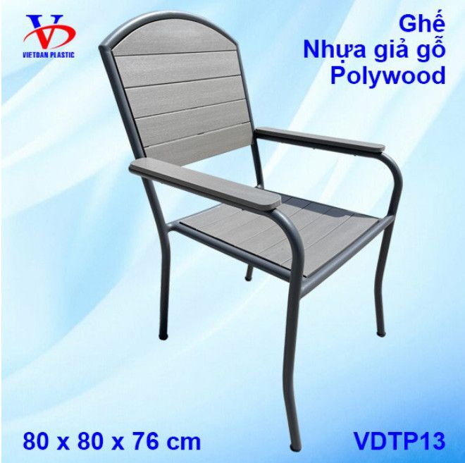 Ghế nhựa giả gỗ Polywood
