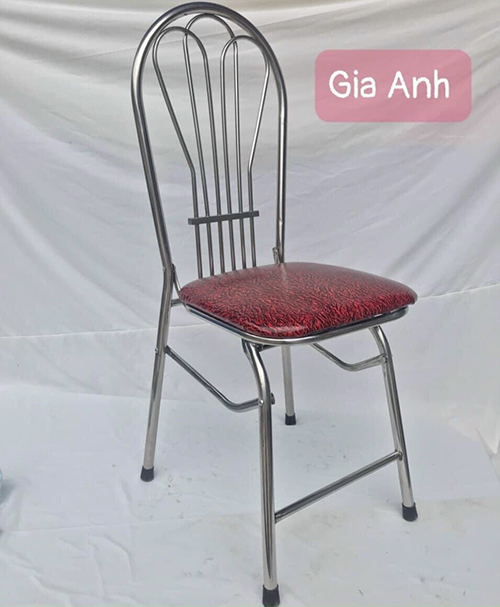 Ghế 3 lá đệm đỏ mưa