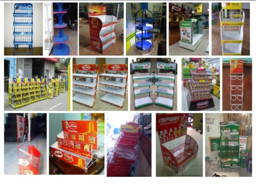 Gia công kệ trưng bày