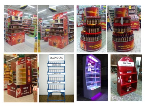 Gia công kệ trưng bày