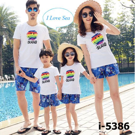 Áo thun đi biển gia đình