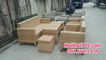 Bộ bàn ghế nhựa giả mây