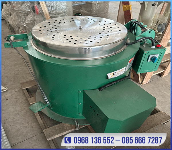 Máy vắt sấy li tâm gia nhiệt nắp