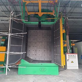 Máy phun bi giá treo ray chữ Y
