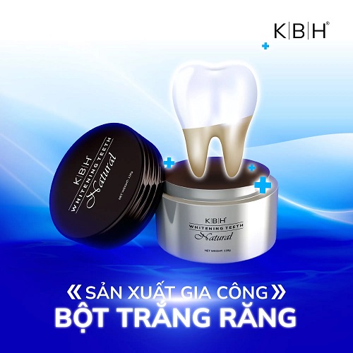 Gia công bột trắng răng