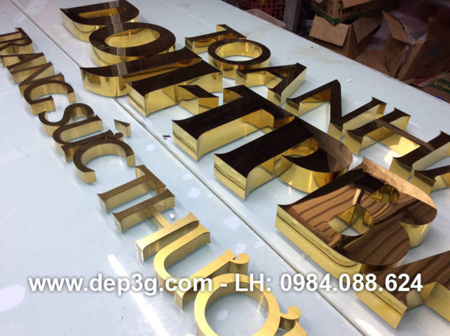 Gia công chữ inox