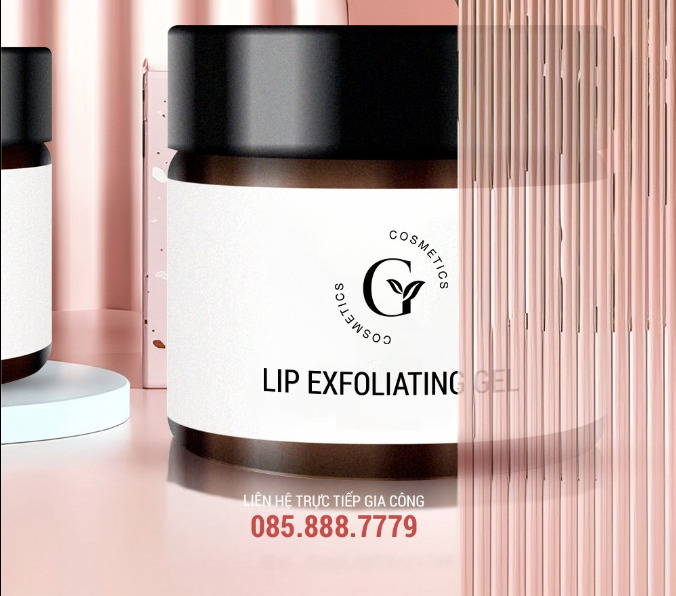 Gia công gel tẩy tế bào chết cho môi