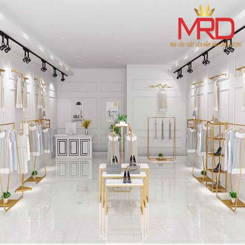 Gia công kệ tủ shop thời trang