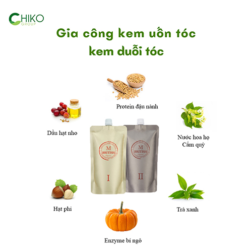 Gia công kem uốn tóc