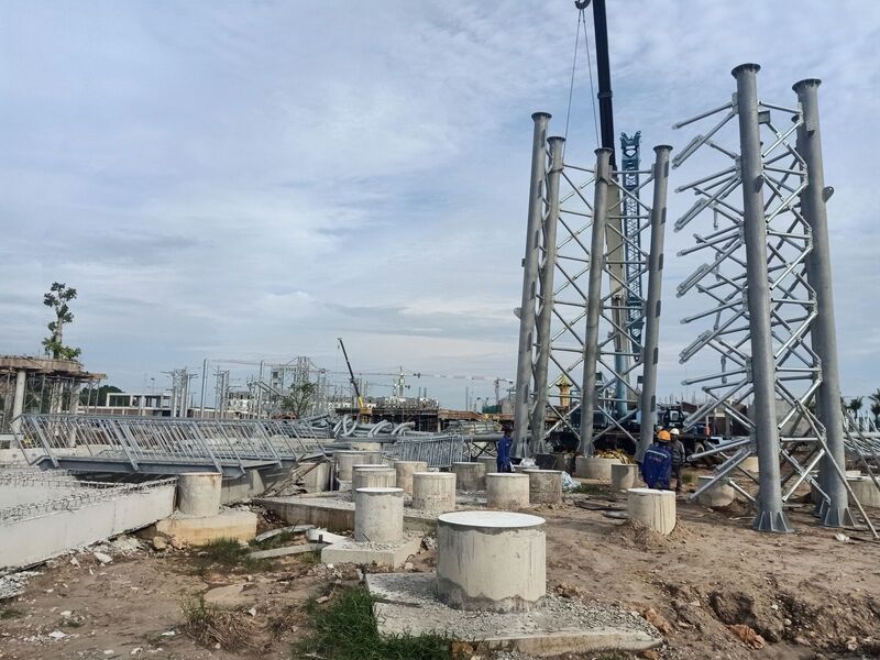 Gia công lắp đặtkết cấu thép