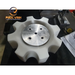 Gia công phay CNC sao tải chai máy dán nhãn nhựa POM