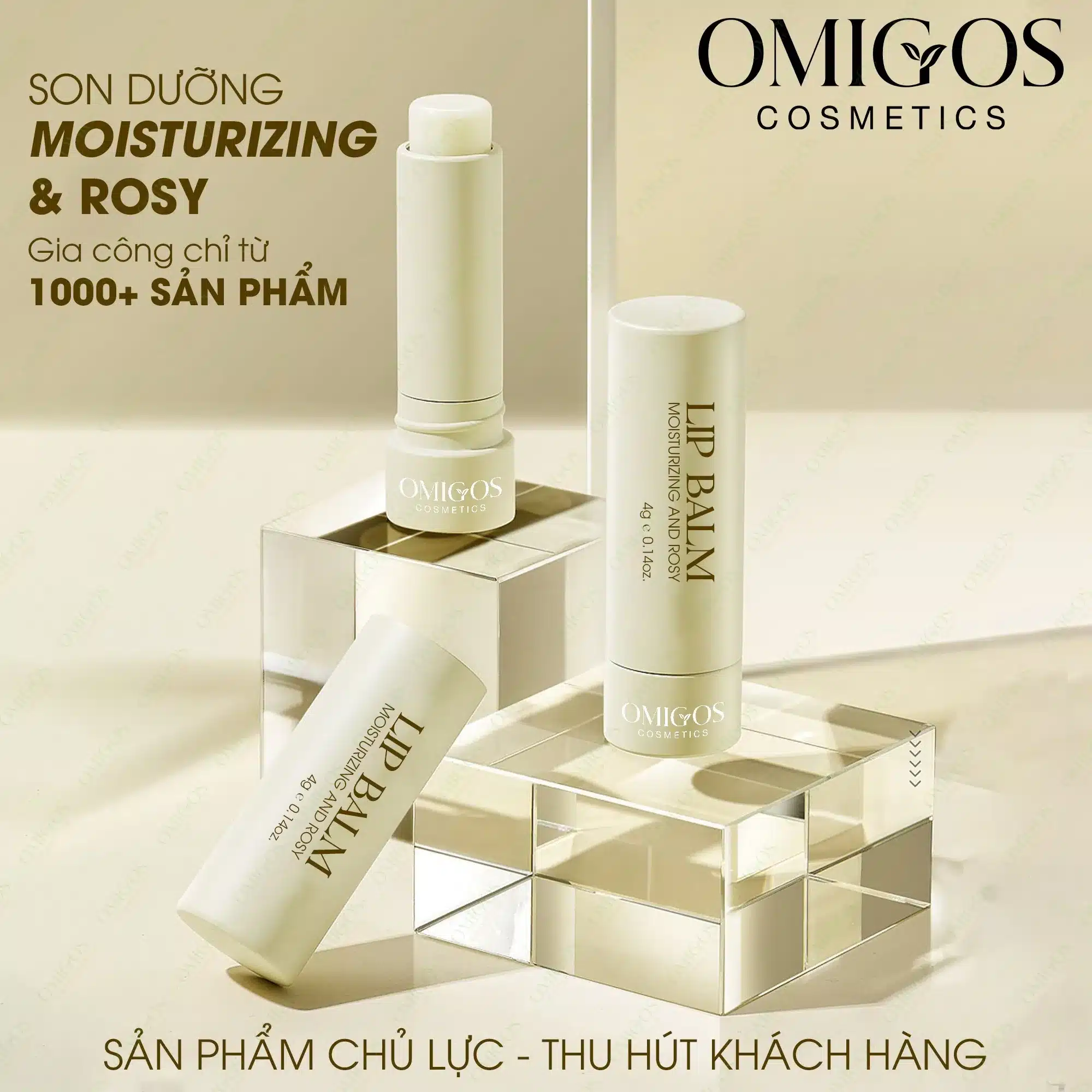 Gia công son dưỡng làm mềm môi