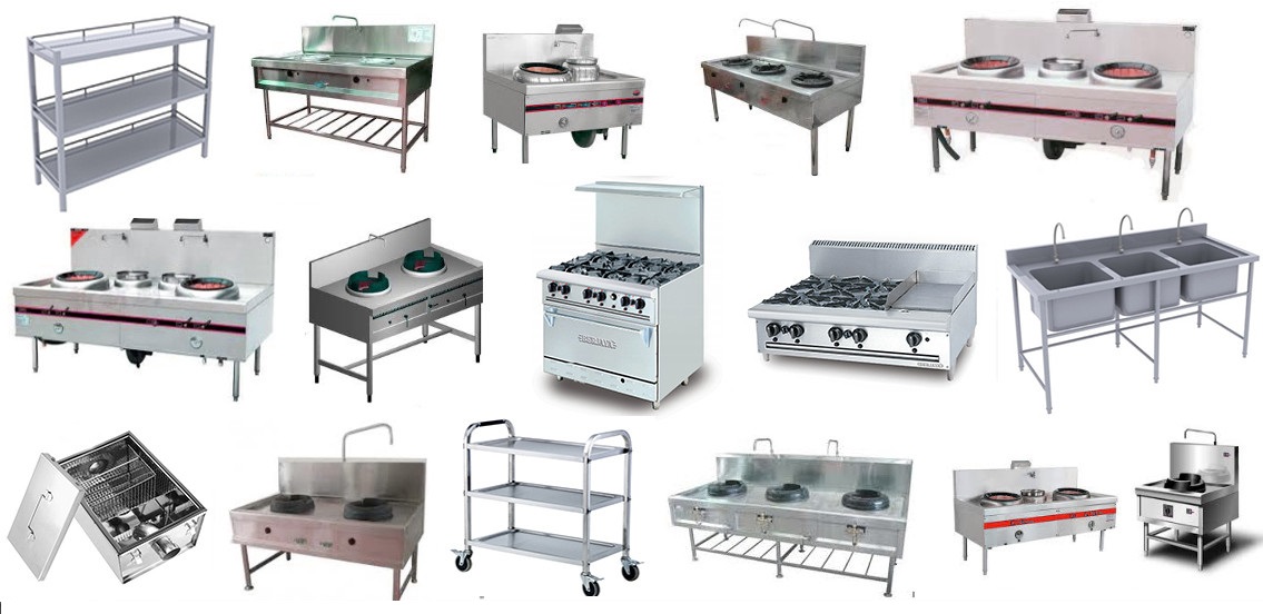 Gia công sản xuất thiết bị bếp inox dân dụng, công nghiệp