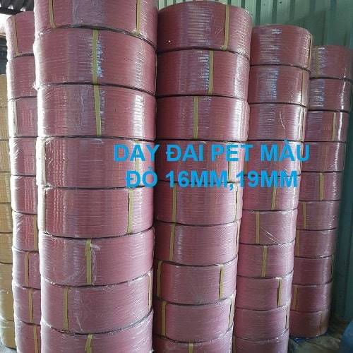 Dây đai pet màu đỏ