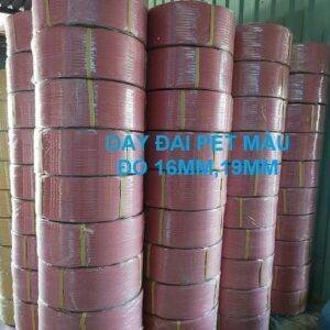 Dây đai pet màu đỏ