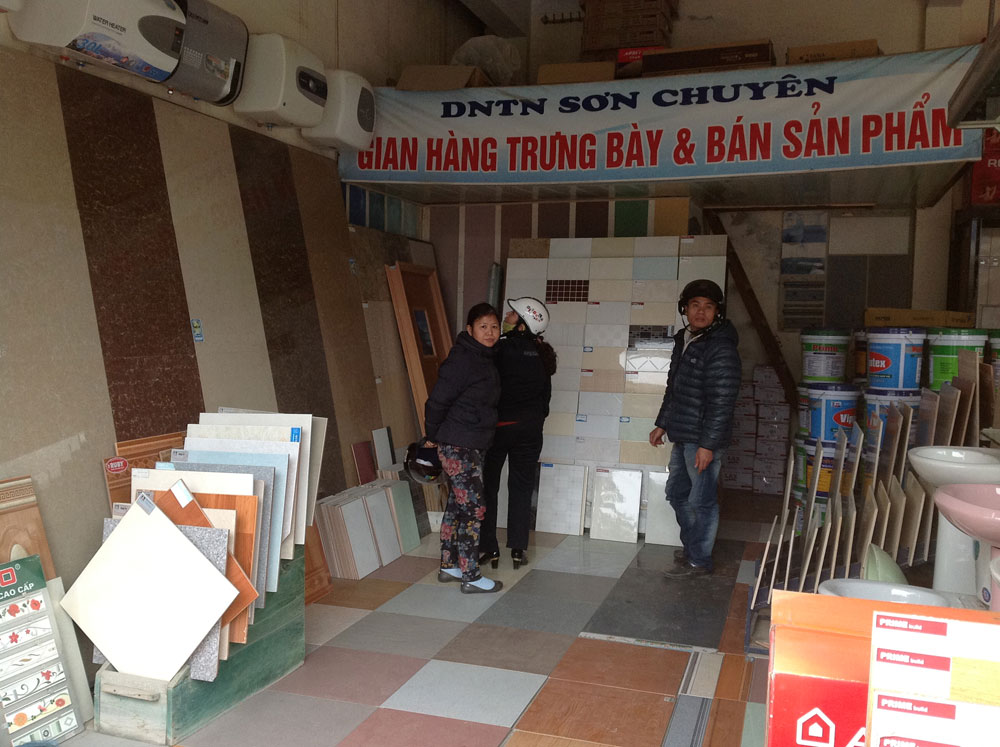 Gian hàng trưng bày sản phẩm