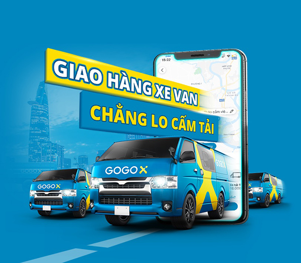 Giao hàng xe van