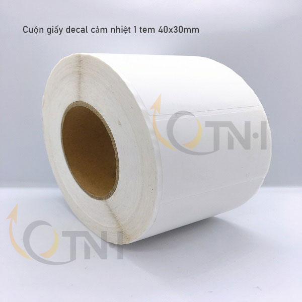 Giấy decal cảm nhiệt 1 tem 40x30mm
