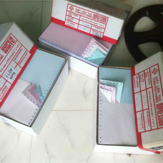 Giấy in A5 liên tục 2 lien