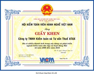 In giấy khen