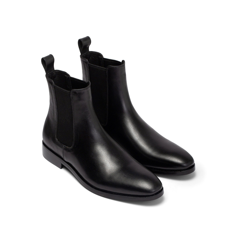 Giày Chelsea Boots da bò chà bóng nam FTT Leather