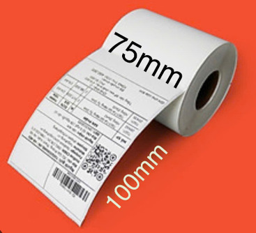 Giấy Decal in nhiệt 75x100 - 350 tem/cuộn