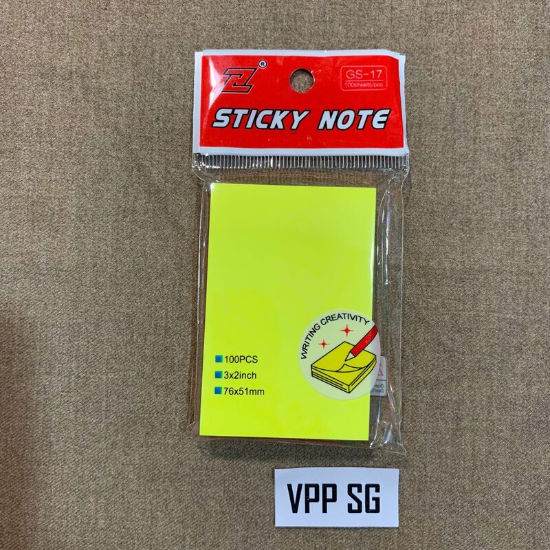 Giấy Note ghi chú 5 màu khổ 3x2