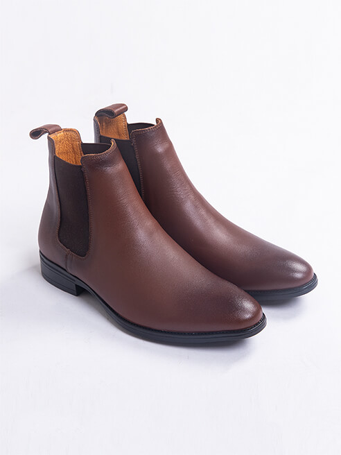 Giày chelsea boot da trơn