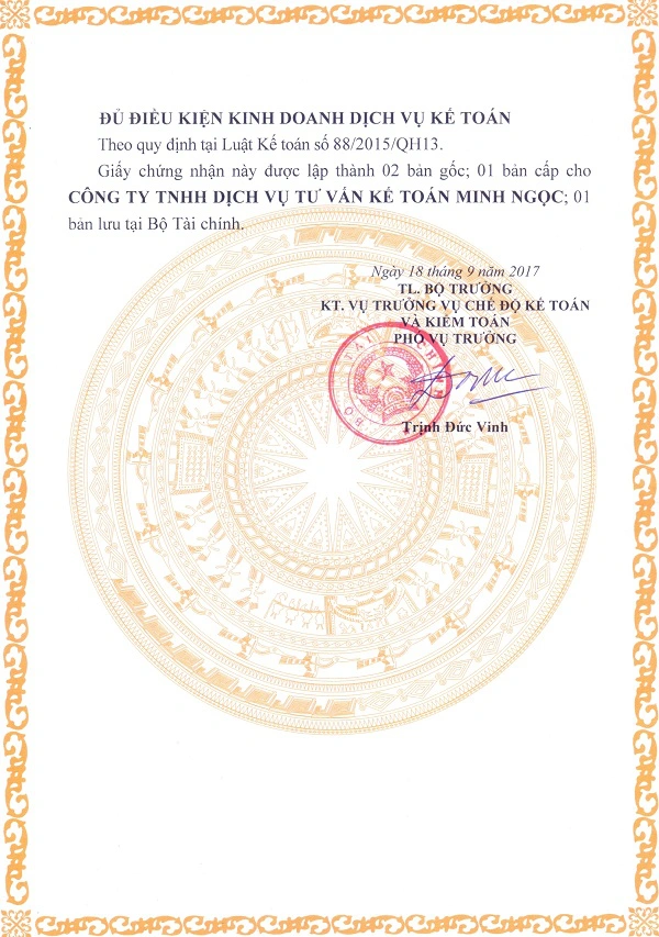 Giấy chứng nhận đủ điều kiện kinh doanh