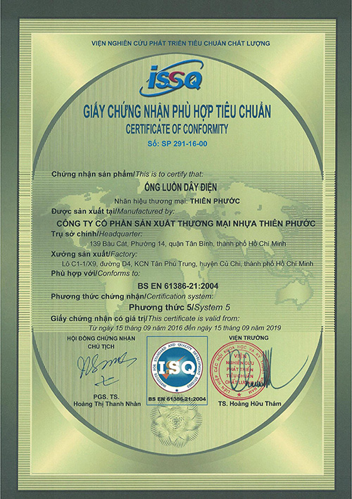 Giấy chứng nhận phù hợp tiêu chuẩn