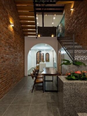Giấy dán tường giả gạch
